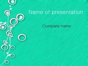 White Circles powerpoint template