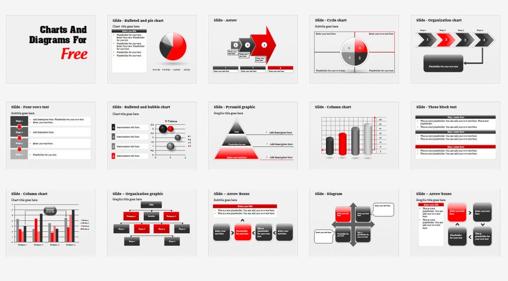 Free Charts and Diagrams Powerpoint template presentation