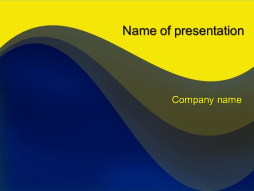 Yellow Blue Mix powerpoint template