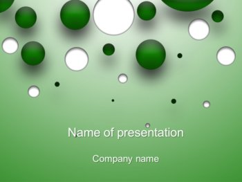 Falling Bubbles powerpoint template