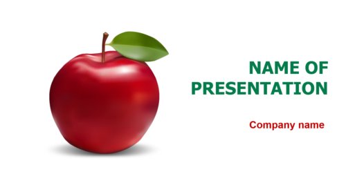 Healthy Apple PowerPoint template