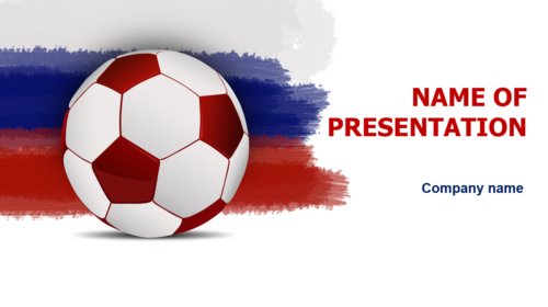 Rusia Soccer PowerPoint template