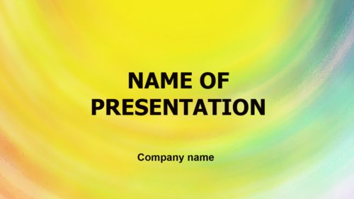 Sunny Yellow PowerPoint template
