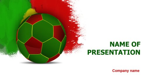 Portugal Soccer PowerPoint template