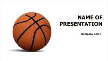 Basketball Players PowerPoint theme