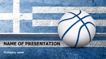 Greece Basketball Players PowerPoint theme