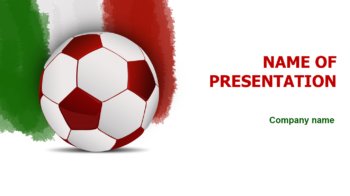 Italy Soccer Players PowerPoint theme