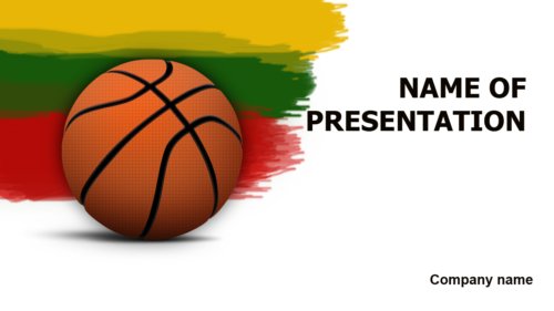 Lithuanian Basketball Players PowerPoint theme