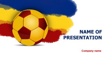 Romanien Soccer Players PowerPoint theme