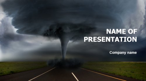 Strong Hurricane PowerPoint theme