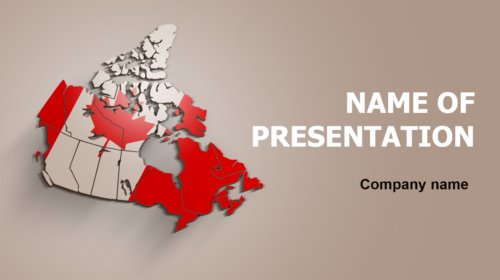 Canada Flag PowerPoint theme