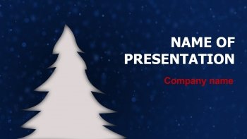 X-mas In Blue PowerPoint theme