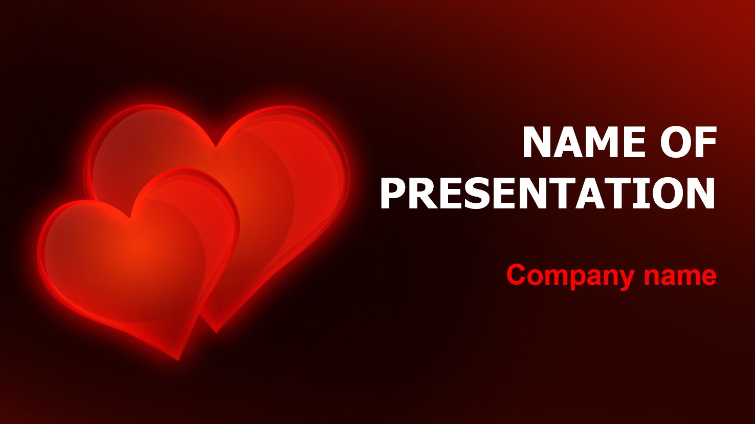 powerpoint presentation template love